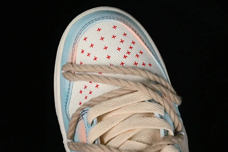 All Categories Nk SB Dunk Series Nk SB Dunk Low Low-top sneakers Nk Dunk Low Castle in the Sky Dopamine gradient Sashiko embroidery Hemp rope SB low-top casual sneakers DV0834-100